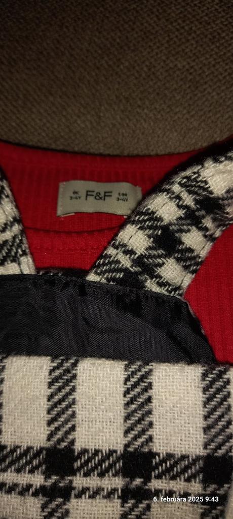 Tricko a teplejsia suknicka, f&f,104