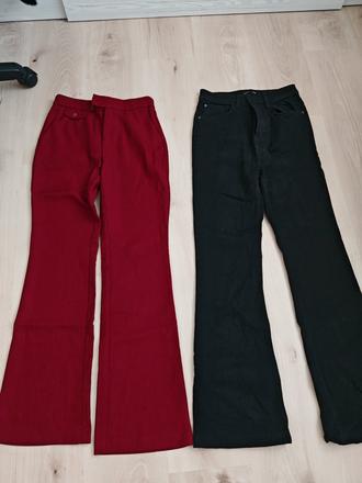 Zvonove rifle cierne si say a bordove nohavice zvo, s