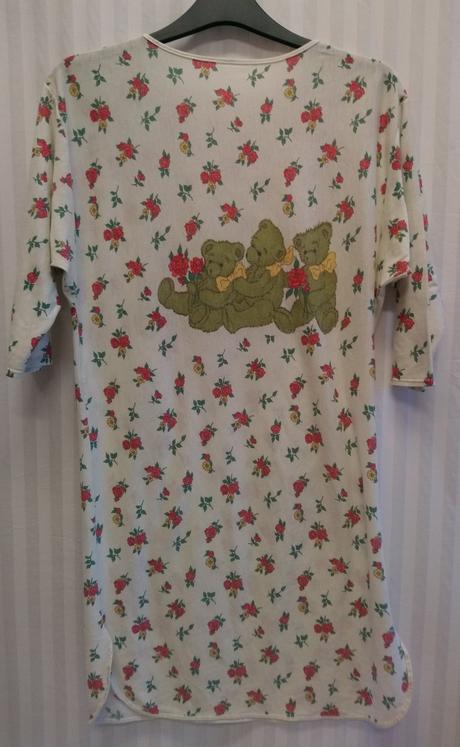 Dámska farebná nočná košeľa medvedíci, l, l