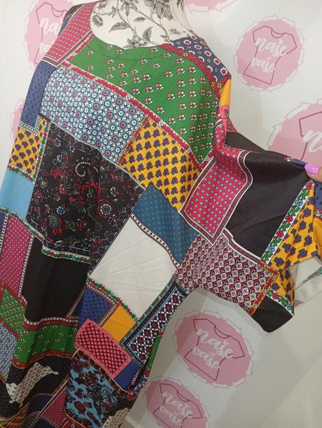 Maxi vzorované šaty s vreckami, xxxl