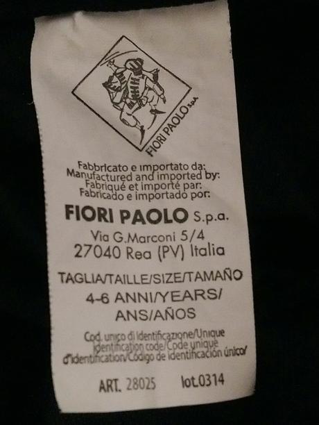 Kostým kostlivec biely, fiori paolo, 104-116 cm, 