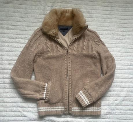 Tommy hilfiger hrubý podšity sveter /bunda, tommy hilfiger,l