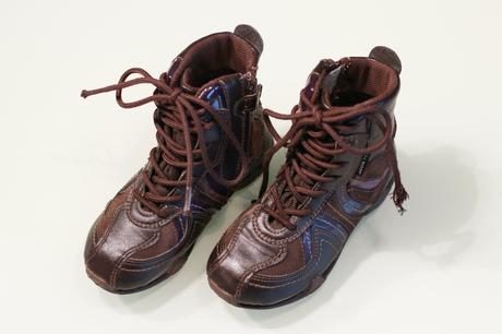 Celokožené hnedé topánky so zipsom jeseň/jar, geox,28