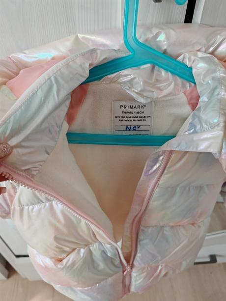 Úžasná biela menivá bundička 116, neolutujete, primark,116