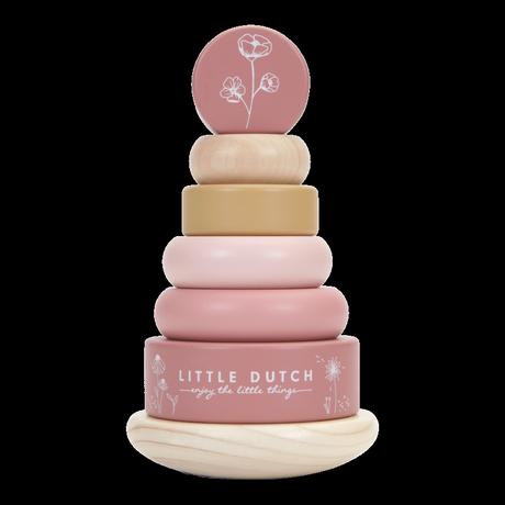 Little dutch nasadzovacie krúžky pink flowers 7012, 