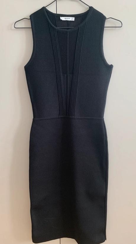 Čierne elegantné midi šaty zn. mango, mango,s