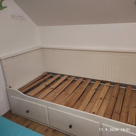 Ikea hemnes rozkladacia postel, šírka (cm): 80,dĺžka (cm): 200