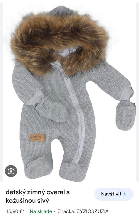 Prechodny overal zyzio&zuzia s kozusinou, 56