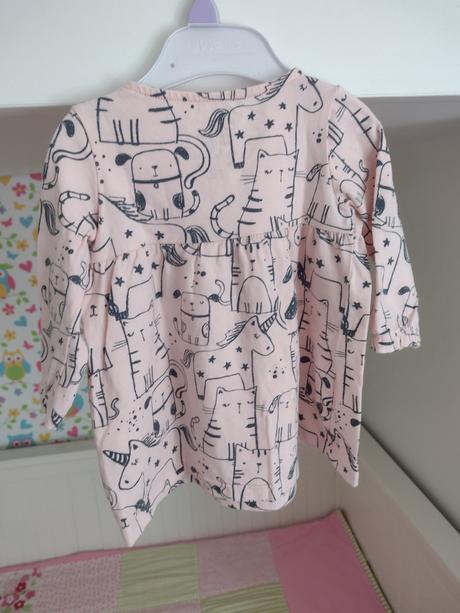 Bavlnené šaty so zvieratami, f&f,68