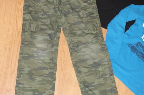 Tricka + nohavice do skoly, super stav, 122