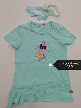 Mentolové tričko tunika so zmrzlinou, 92
