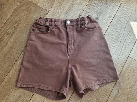 Hnede riflove kratasy lindex dievca 164 nastav pas, lindex,164