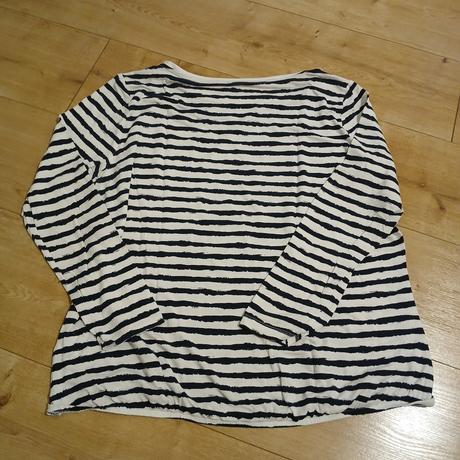 Pásikavé tričko s kamienkami okolo krku, tchibo,46