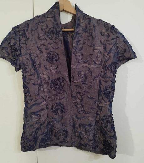 Blúzka zlato modrá, m