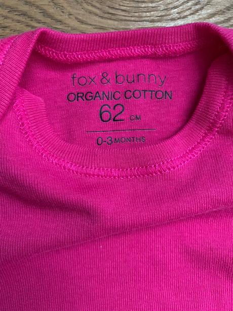 Sada 3 ks body s krátkymi rukávmi fox & bunny, fox & bunny,62