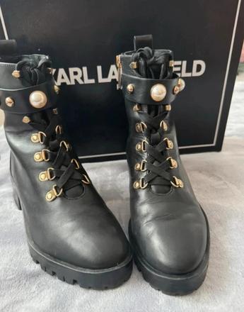 Karl lagerfeld perry military pearl boot, karl lagerfeld,36