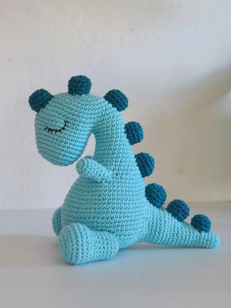 Háčkovaný dinosaurus 19 cm, 