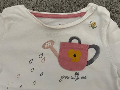 Fred&flo tričká 2x 6/9m jednorožec+krhla, tesco,74