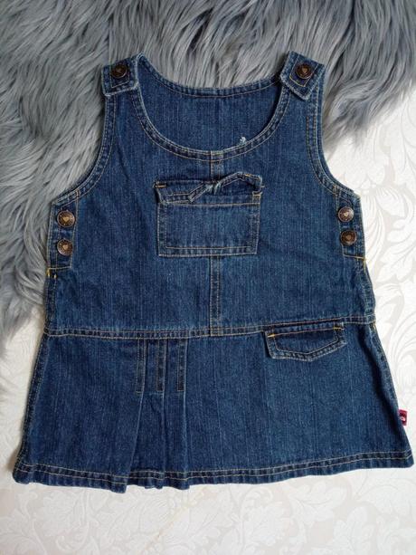 Dievčenské rifľové šaty, 80