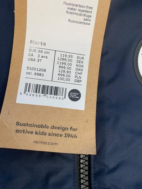 Reima marte zimná kombinéza 98/104, reima,98 / 104