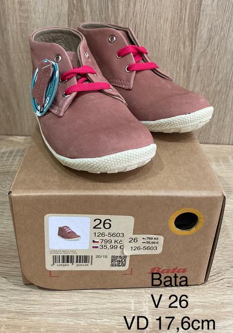 Topánky batefoot veľkosť 26, baťa,26