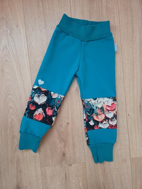 Softshellové nohavice teplé, 98
