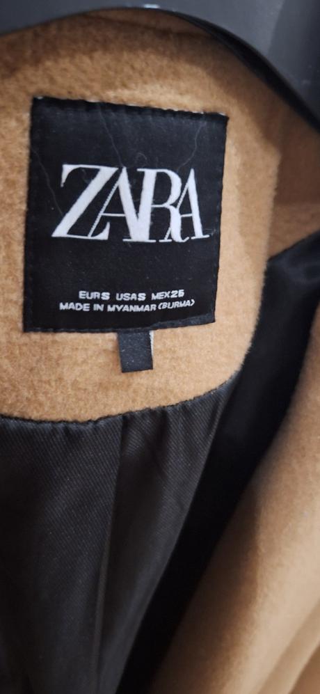 Kabát zara s vlnou 36/38, zara,s