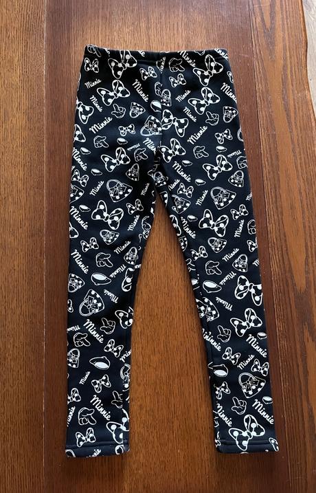 Zateplené hrubé legínky minnie mouse, disney,128