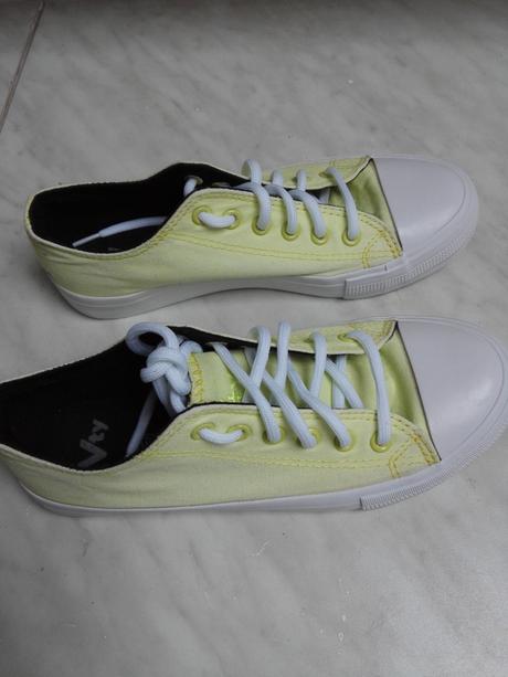 Tenisky dievčenské vty zltozelenkave vel 37, 37