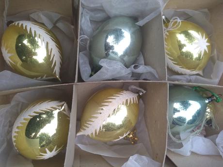 Retro vianočne gule - 30 eur,