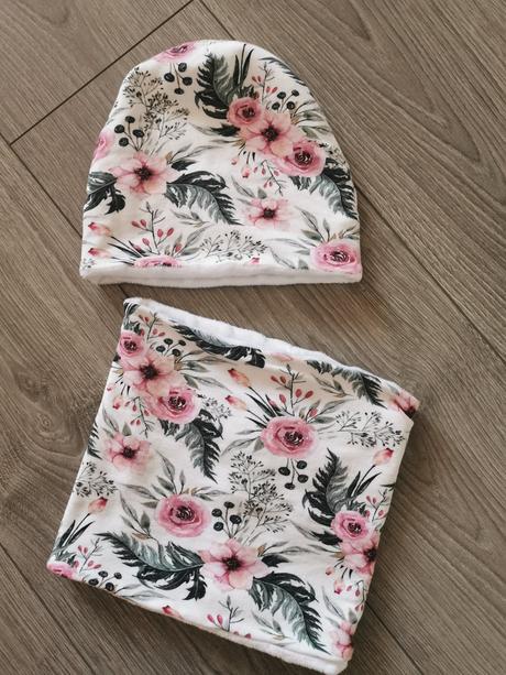 Handmade čiapka a tunelový šál,