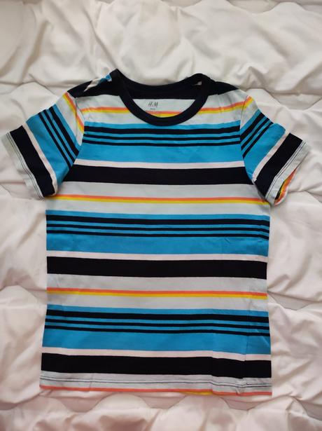 5 x tričko 8-9 r kr. rukáv, h&m,128