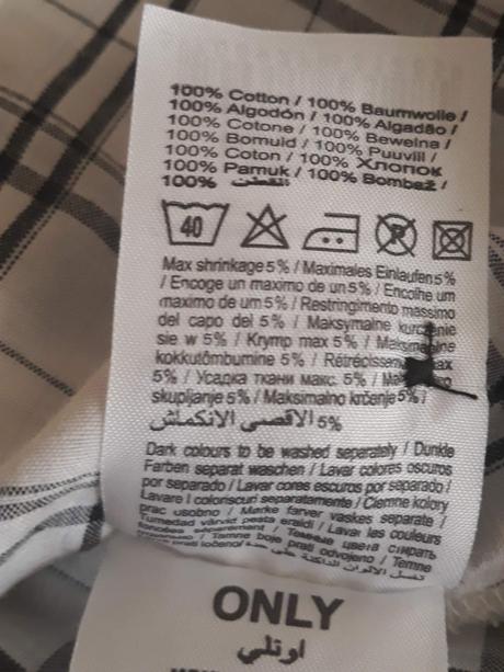 Kockovaná košeľa, only,m