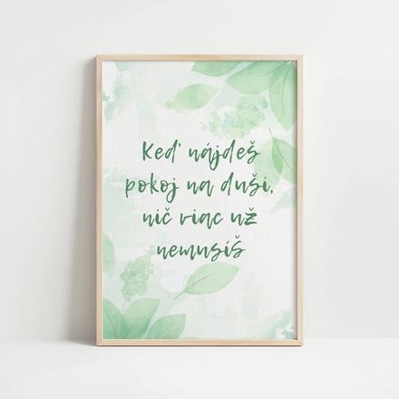 Print / obrázok s prírodným akvarelovým motívom, 