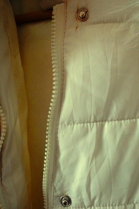 Dlhá maslovo biela vetrovka, v. xl/xxl, xl