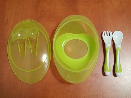 Miska + lyžička + vidlička,