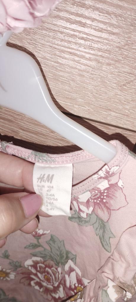 Kvietkované šaty, h&m,104