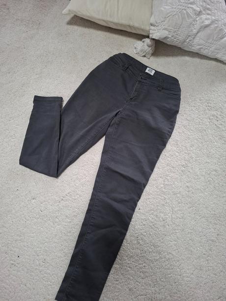 Tmavosive skinny dzinsy, l