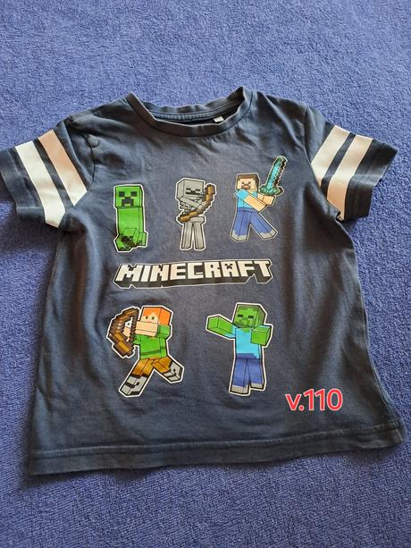 Tričká  minecraft, iron man,transformers, 110