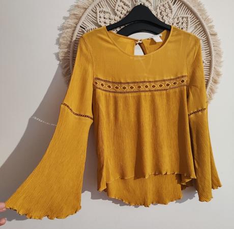 Horčicová tunika h&m, h&m,s