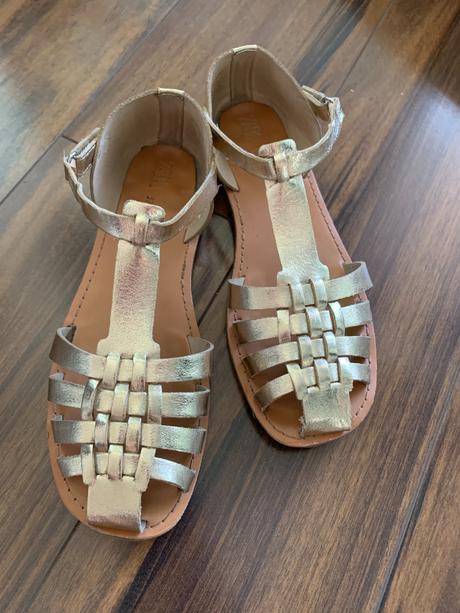 Zlaté sandálky zara, zara,37