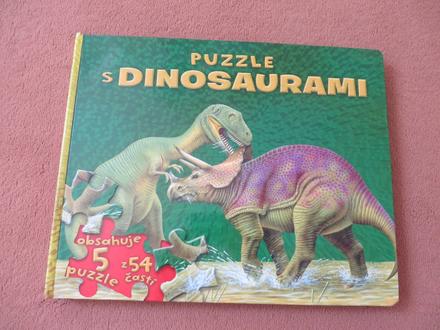 Knižka puzzle s dinosaurami - dinosaury, 