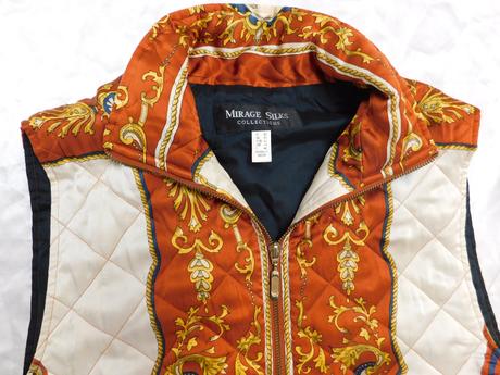 Vintage mirage silks collections hodvabna vesta, 40