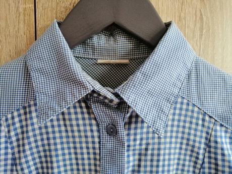 Dámska modrá košeľa, s