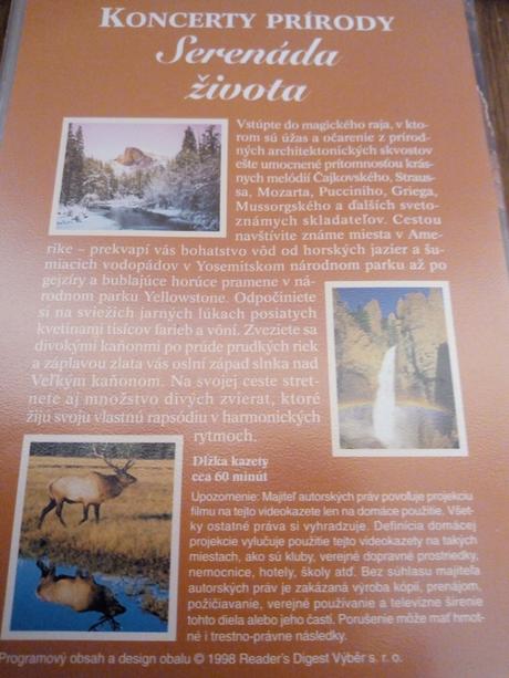 Videokazety vhs - koncerty prírody 3ks,