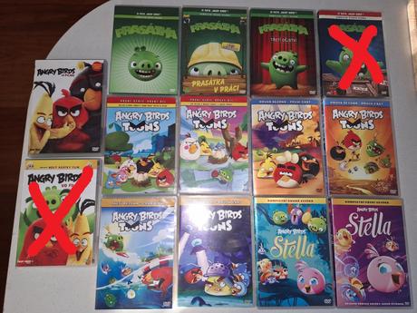 Angry birds, piggys, stella, 