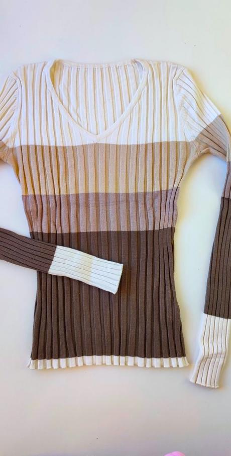 Vrúbkové tričko, s