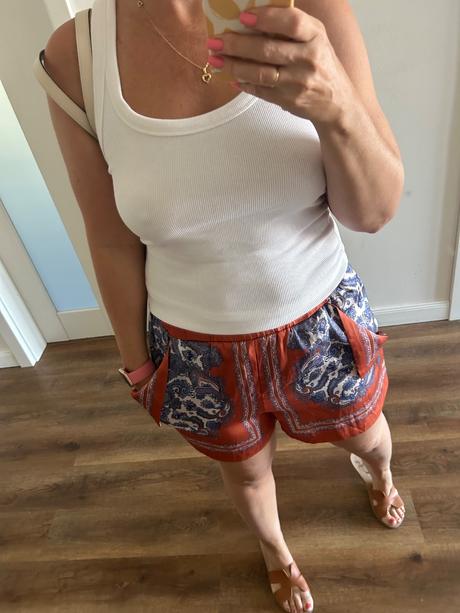 Satenove šortky, h&m,40