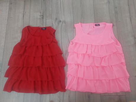 Krásne tričko s volanmi super stav, 158