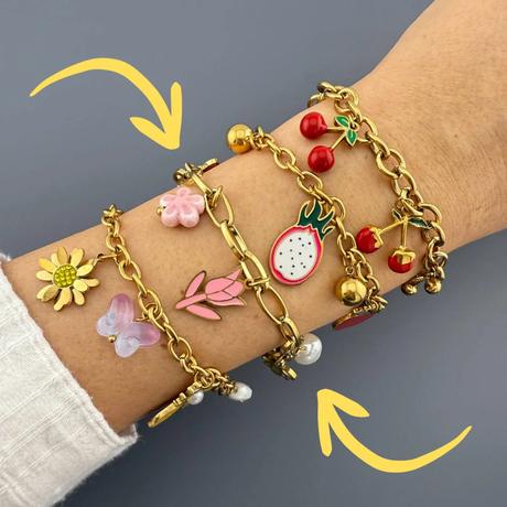 Náramok pink garden, 